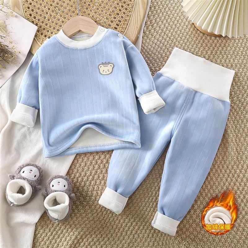 幼儿儿童保暖内衣套装宝宝加厚秋冬衣服男女童秋衣卫生裤婴儿加绒