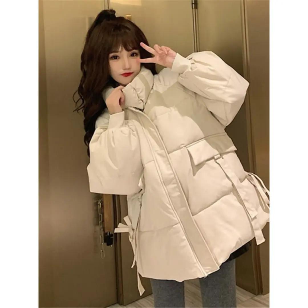 反季平湖嘉兴九江羽绒服女款今年爆款棉服2023韩系温柔风外