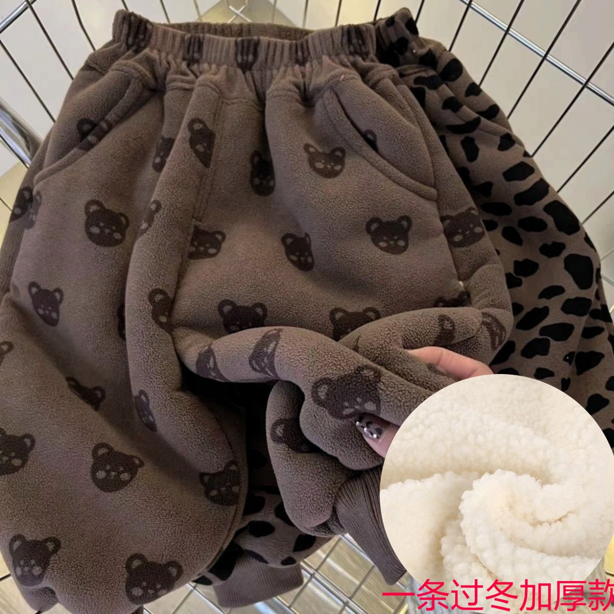 一条过冬~儿童加绒裤子巨厚冬季小童长裤男女宝加绒加厚长裤潮