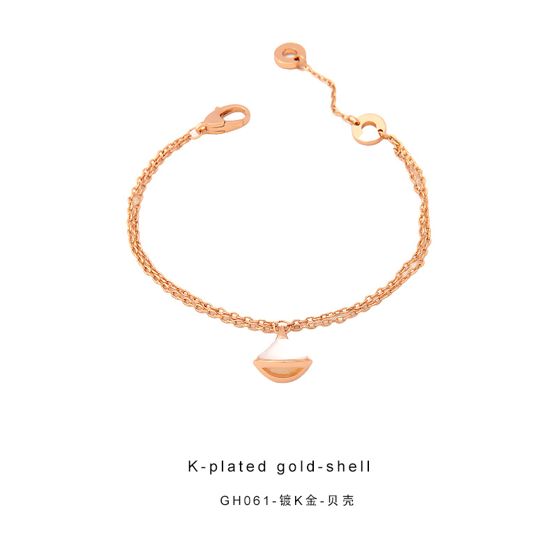  CNC精工手链 小裙子双层叠戴高级百搭手链GH061