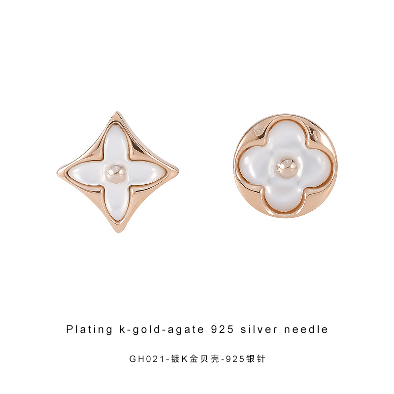  CNC精工耳钉 精致百搭高级老花耳钉GH021