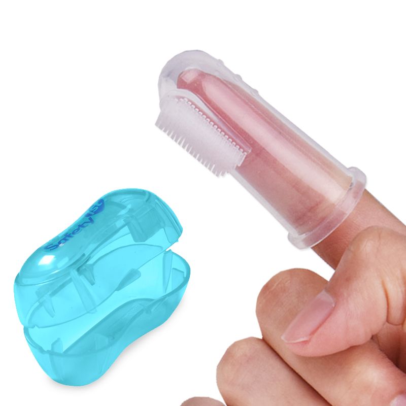 【福利包邮】婴儿指套牙刷软毛硅胶手指牙刷宝宝乳牙刷舌苔清洁儿