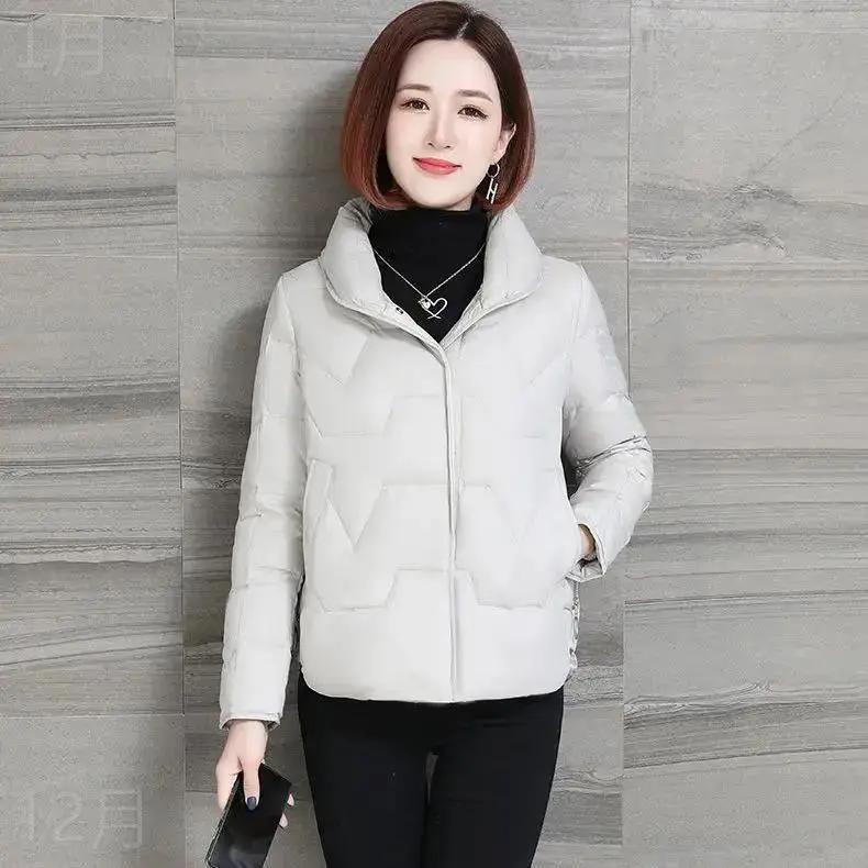秋季羽绒棉轻薄短款羽绒棉女冬装上衣外套冬天小个子2023新款爆
