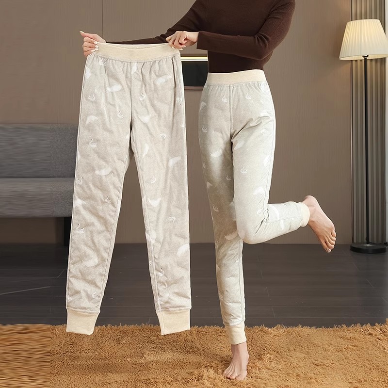 鸭绒羽绒裤女冬季内胆2025新款内穿哈尔滨轻薄打底棉裤