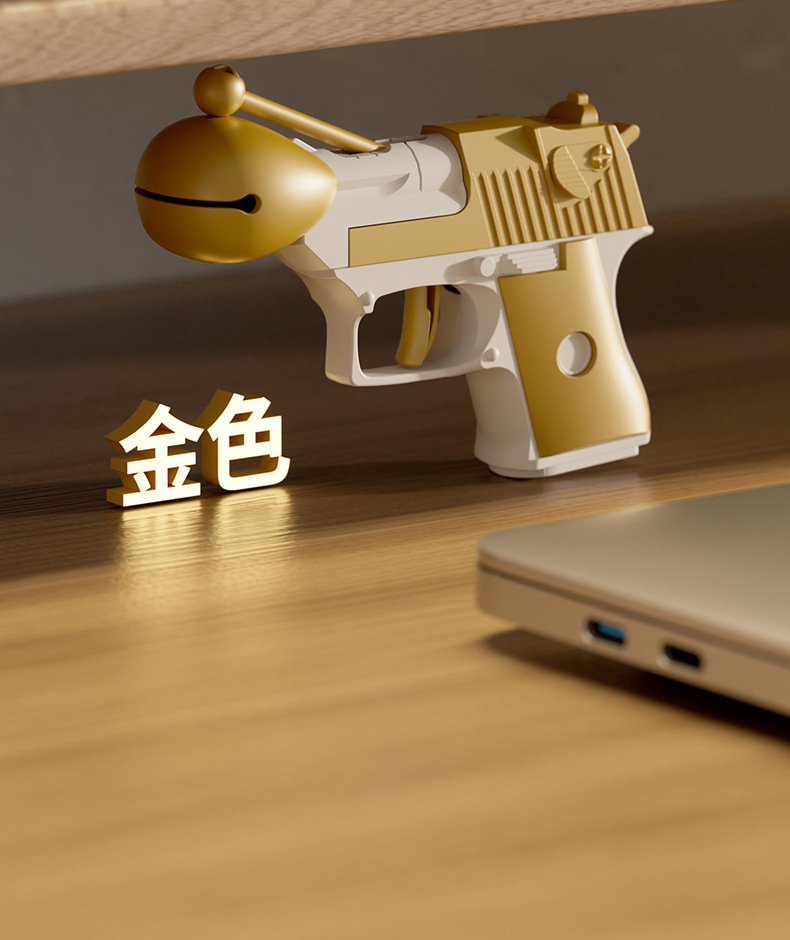 木鱼功德枪解压玩具多色可选新奇特玩具赞功德创意神器清脆黑色