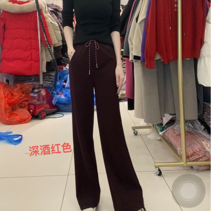 2024冬季新款时尚百搭显瘦加绒加厚显瘦直筒裤