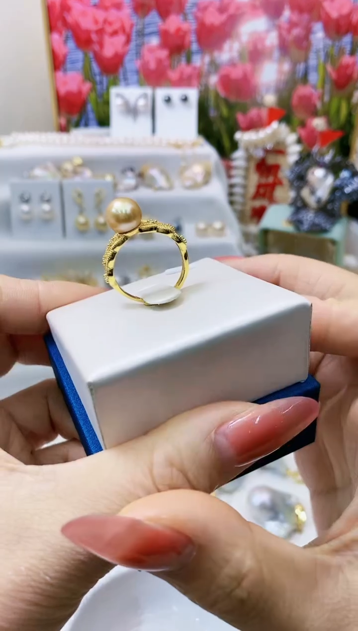 【闪购商品】淡水珍珠戒指未镶嵌定制 淡水珍珠  戒指