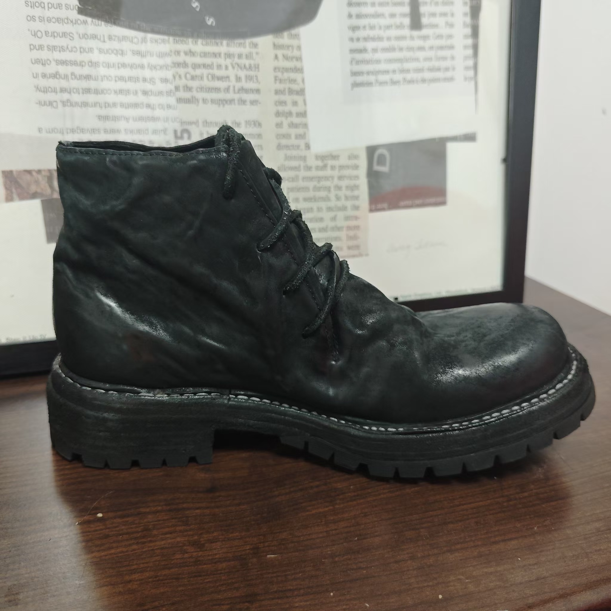  【西部印像】（美式复古）手工真皮马臀皮情侣款皮鞋M195