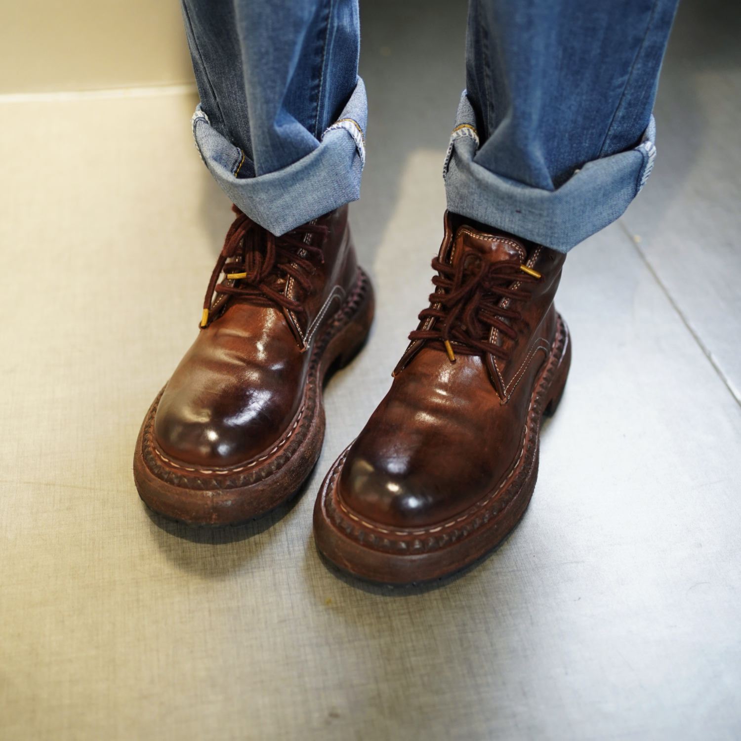 【西部印像】（美式复古）手工意大利固特异复古马皮巨齿鲨10792-17