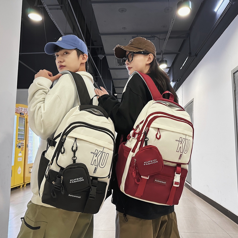 小清新校园初中生书包女大容量双肩包ins轻便防水休闲中学生背包