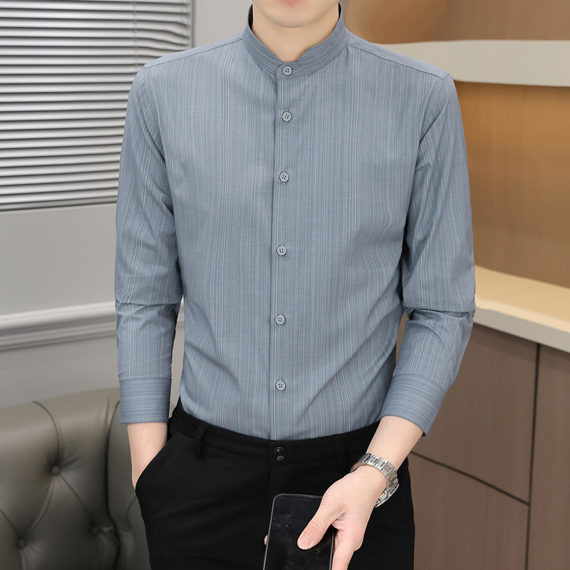 轻商务休闲长袖衬衫高品质