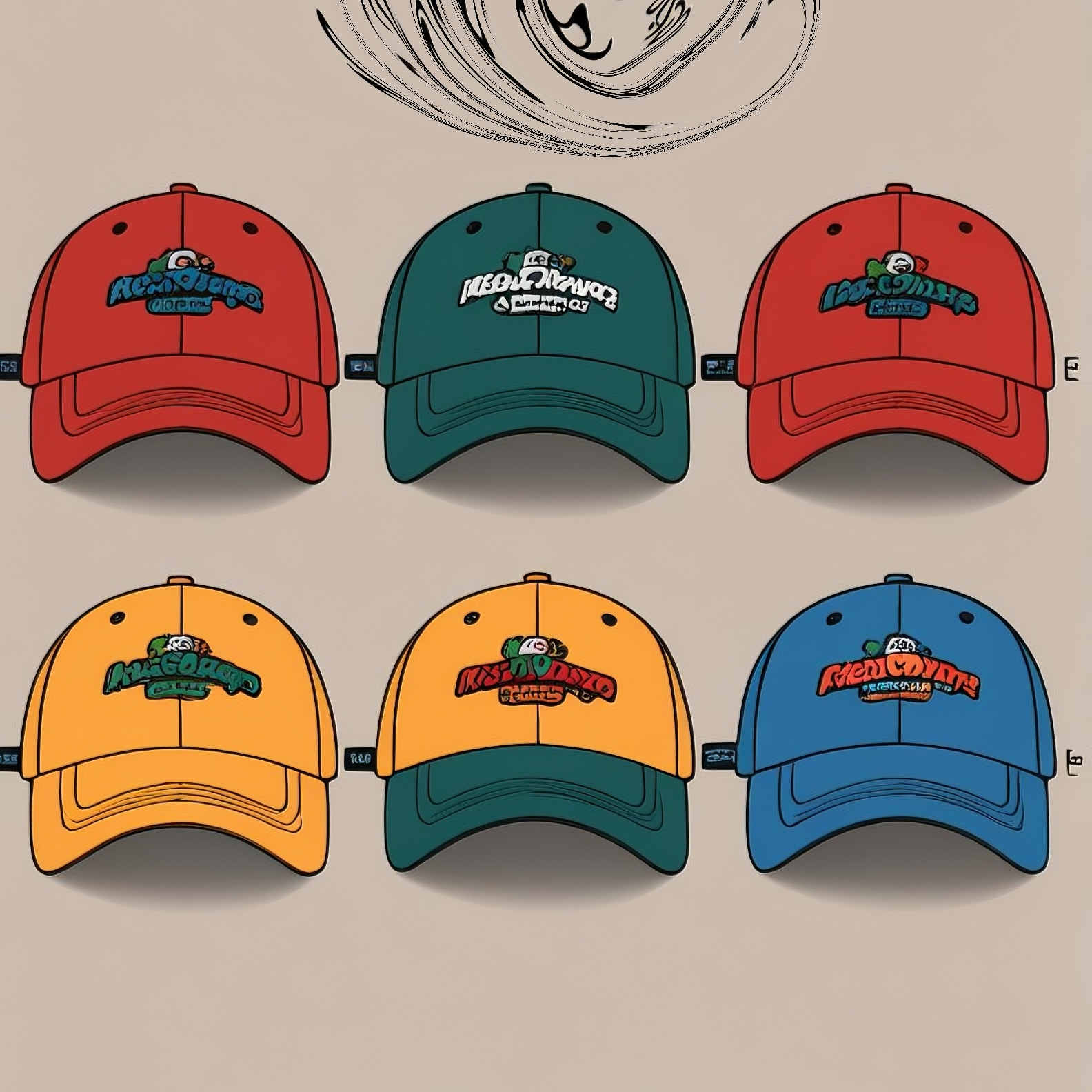 棒球帽街头日系复古水洗mdns刺绣logo五片帽百搭男女鸭舌帽子潮