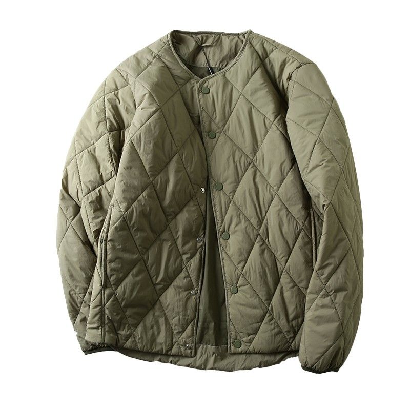 原单牛货剪标剩余尾货日系复古无领羽绒服男士穿搭神器美式外套