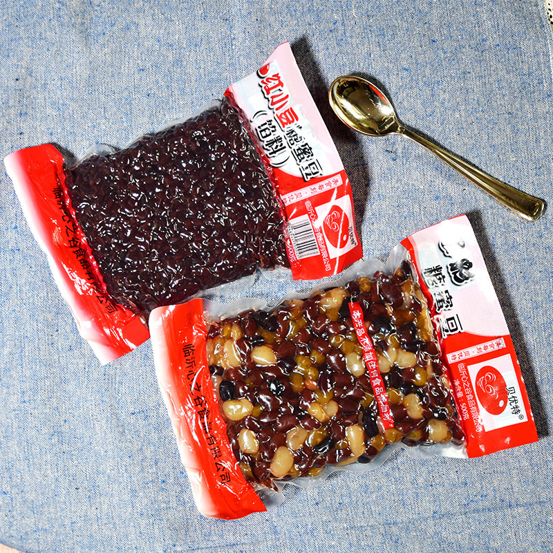 多彩蜜蜜豆红小豆即食免煮糖纳蜜豆珍珠奶茶甜品面包烘焙原料颗粒