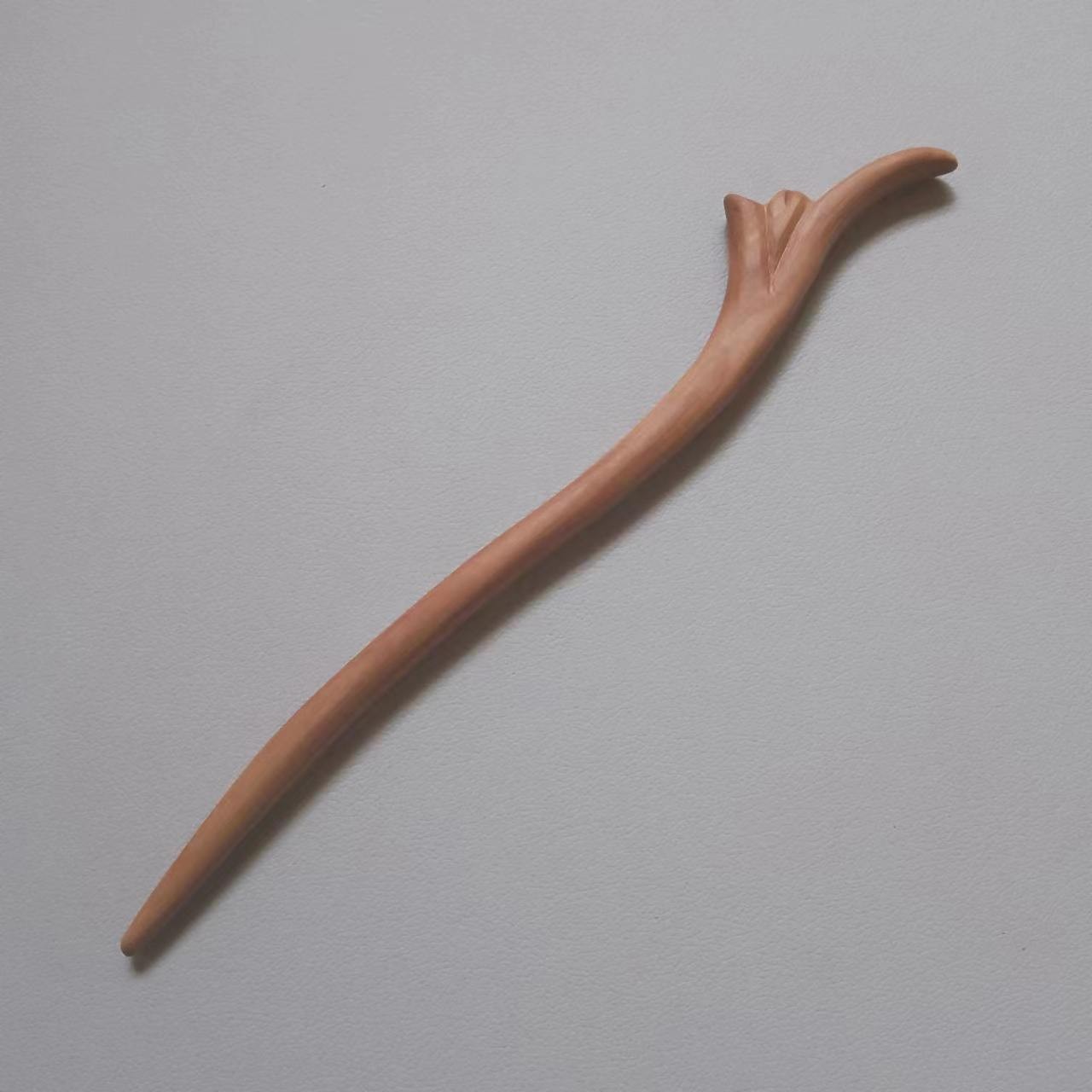 特色手工---原木色桃木簪子.原木原色不刷漆不染色