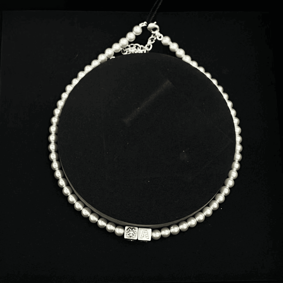 铜锆石项链 GIRDEAR/哥弟铜合成项链时尚质感双字母仿项链190005