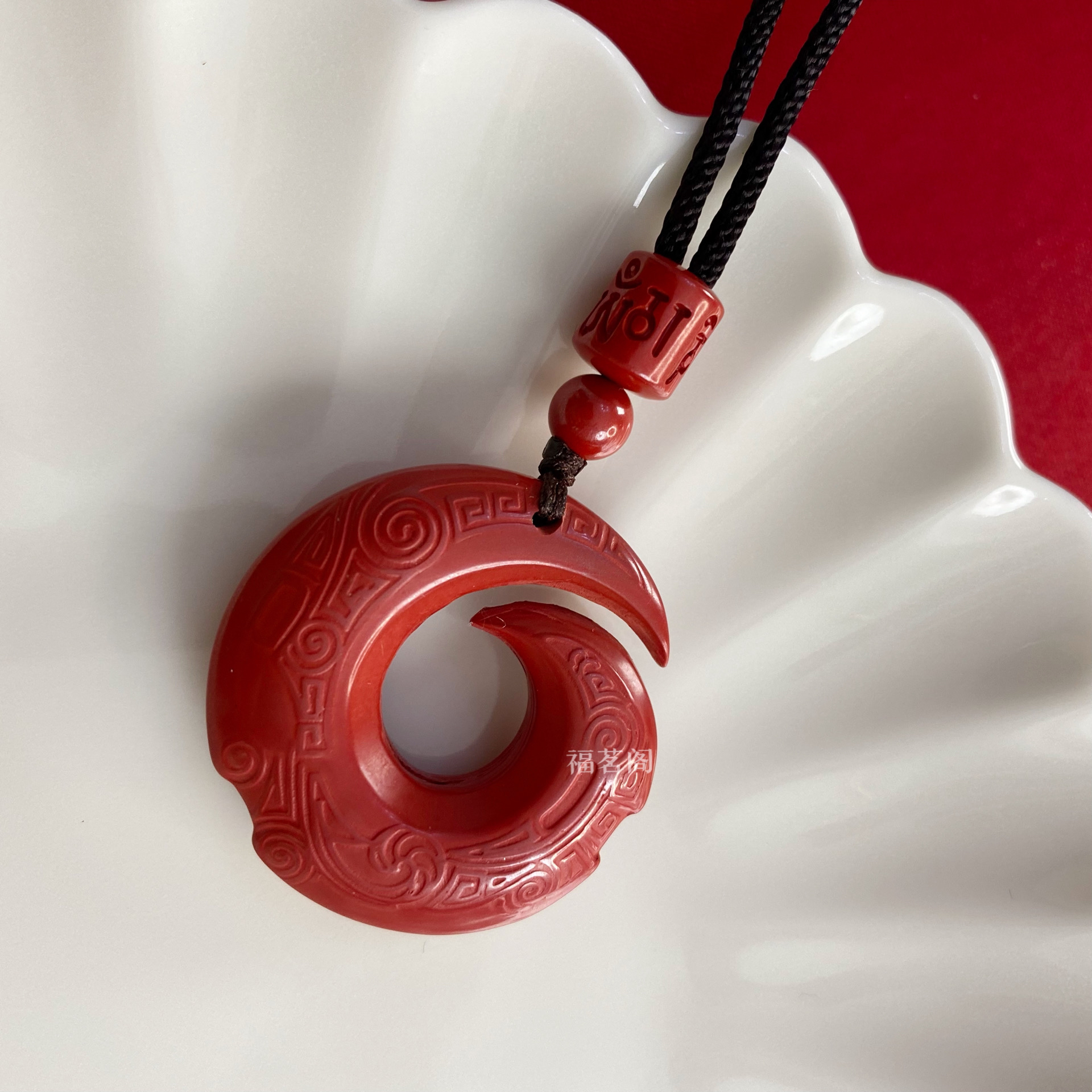 含辰砂工艺品保真高含量朱砂帝王红砂时来好转吊坠项链毛衣链