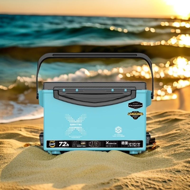 雷臣2900S高端钓箱聚氨酯真空发泡高硬度多功能黑坑竞技保温箱