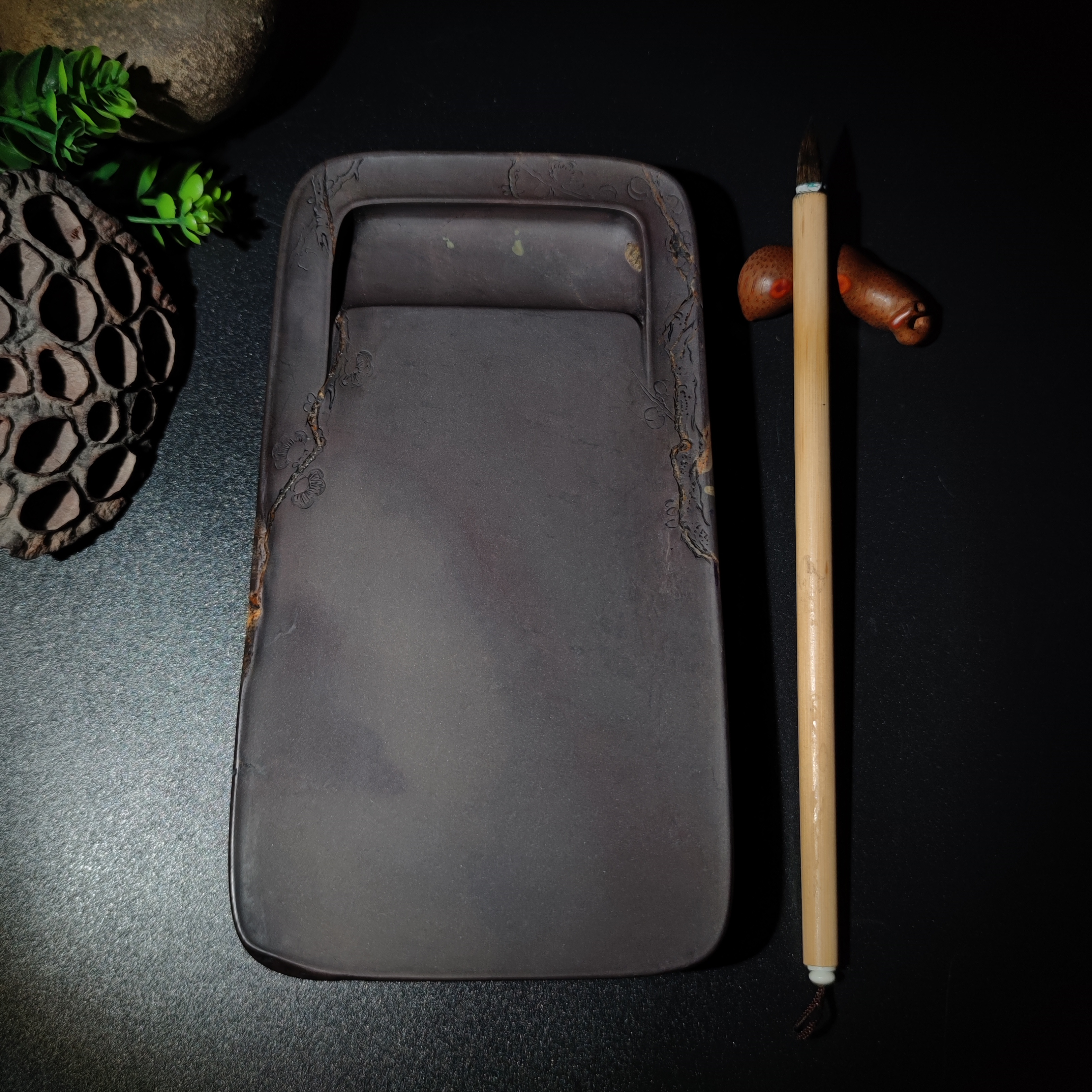 【端砚麻子坑】云影砚