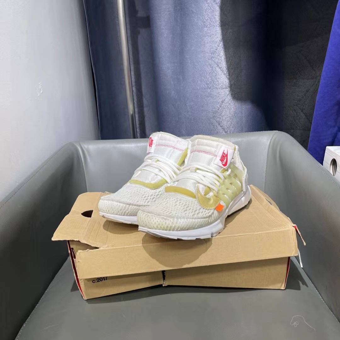 捡漏42.5码 ow presto 白色95新原盒1499秒杀球鞋