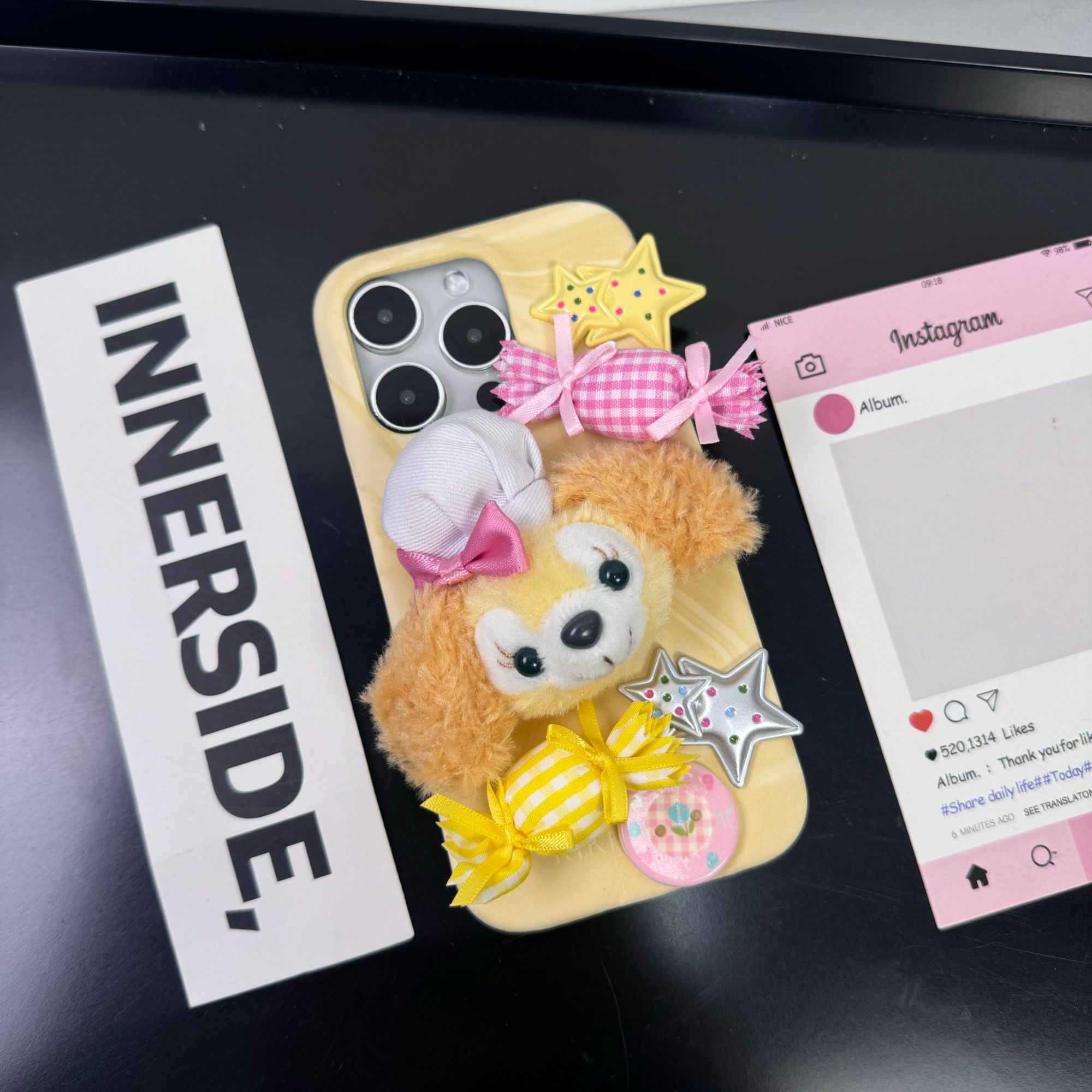 韩系可爱黄底厨师帽饼饼头像适用于苹果16promax手机壳iPhone15