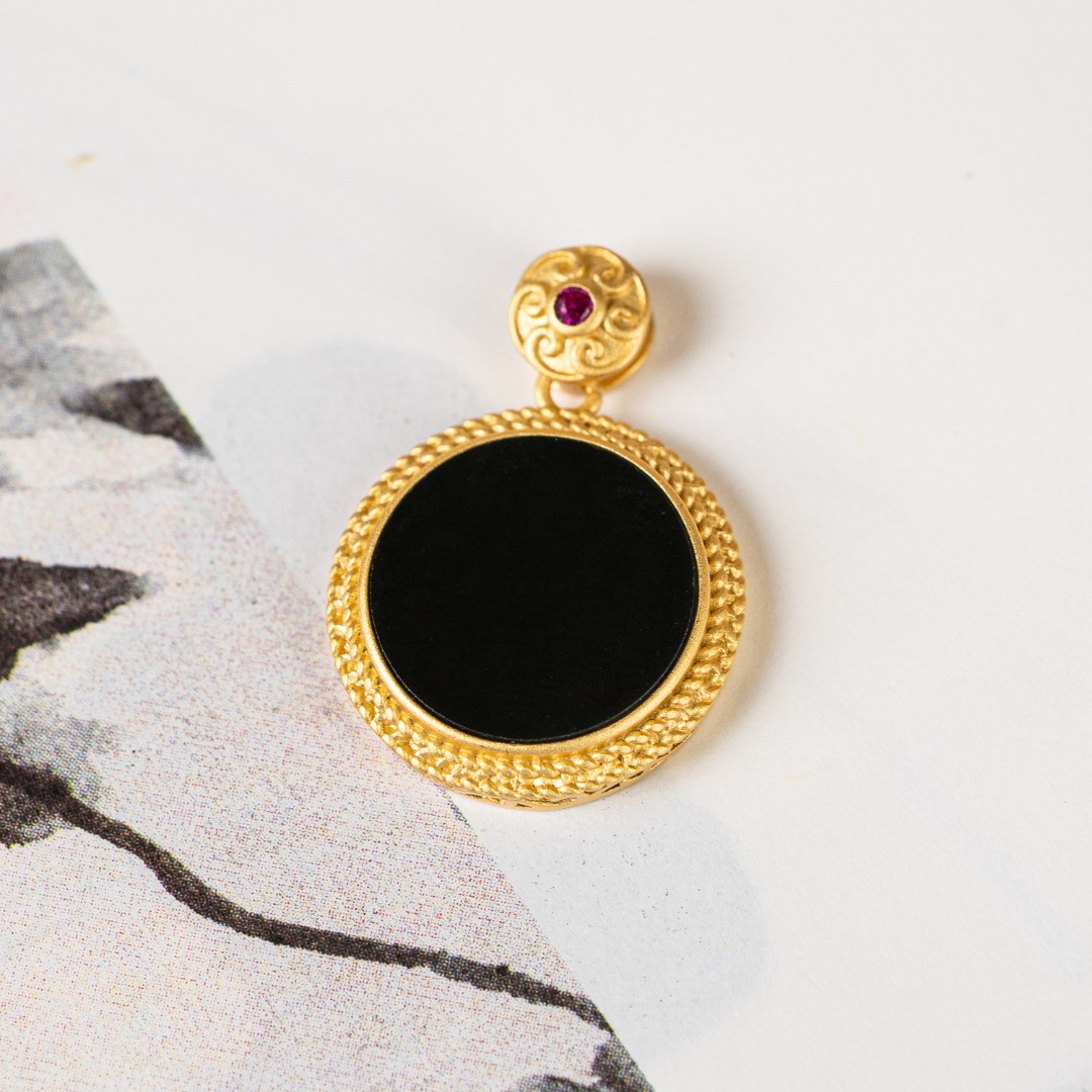 【城丽珠宝】和田玉圆面吊坠/个ZJI-769