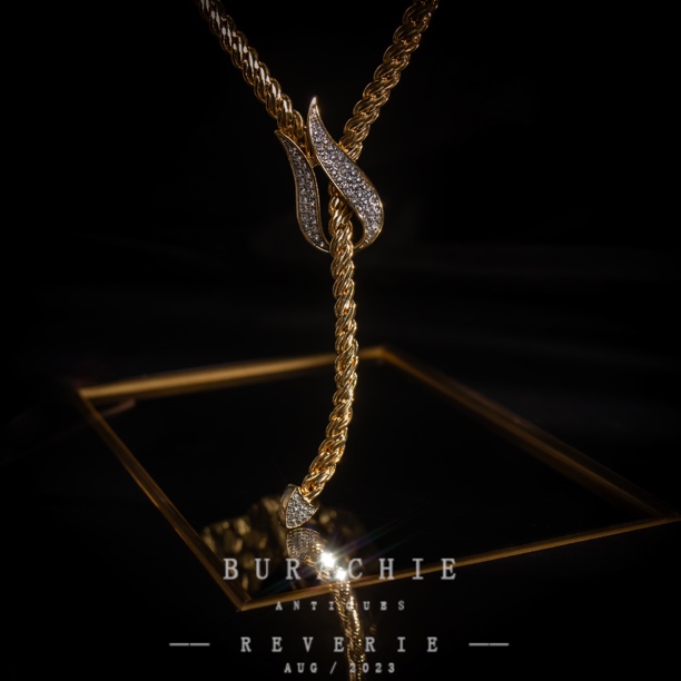 铜合金仿水晶项链 【7094】Dios古董迪德古董 珠宝的即视感太美了