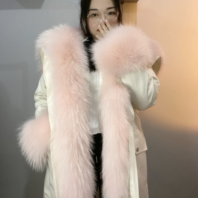 天使之翼派克服女款门襟款加厚冬季白色外套气质直播间为准秋冬