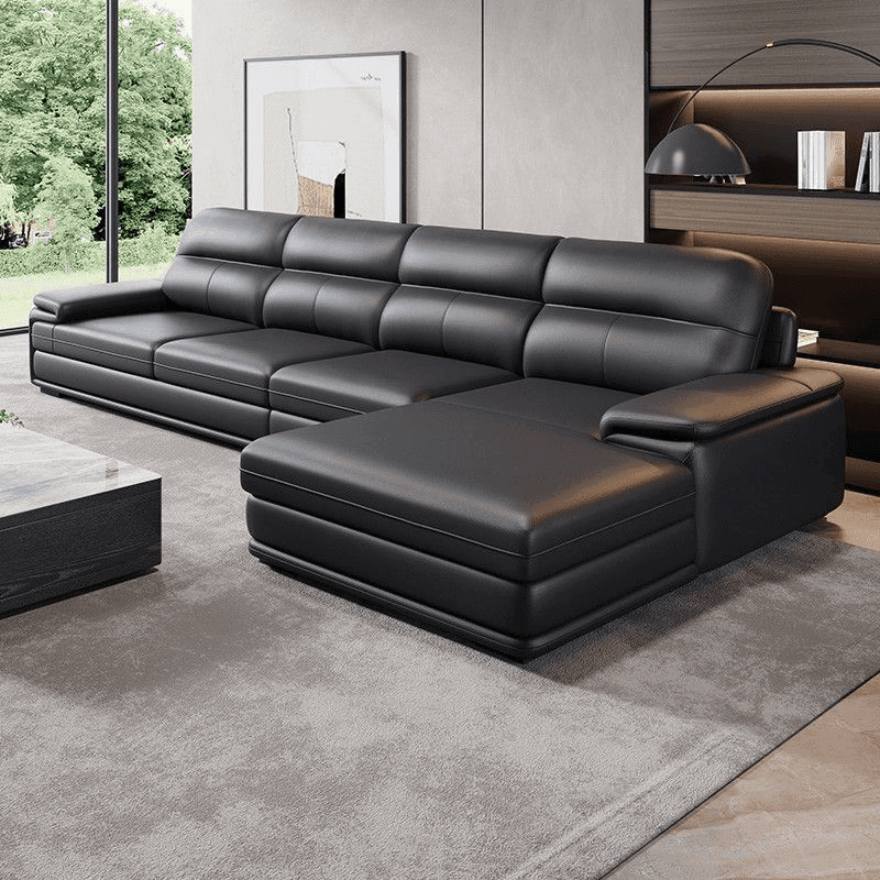 家用客厅沙发简约轻奢头层牛皮沙发大小户型组合贵妃极简皮艺沙发