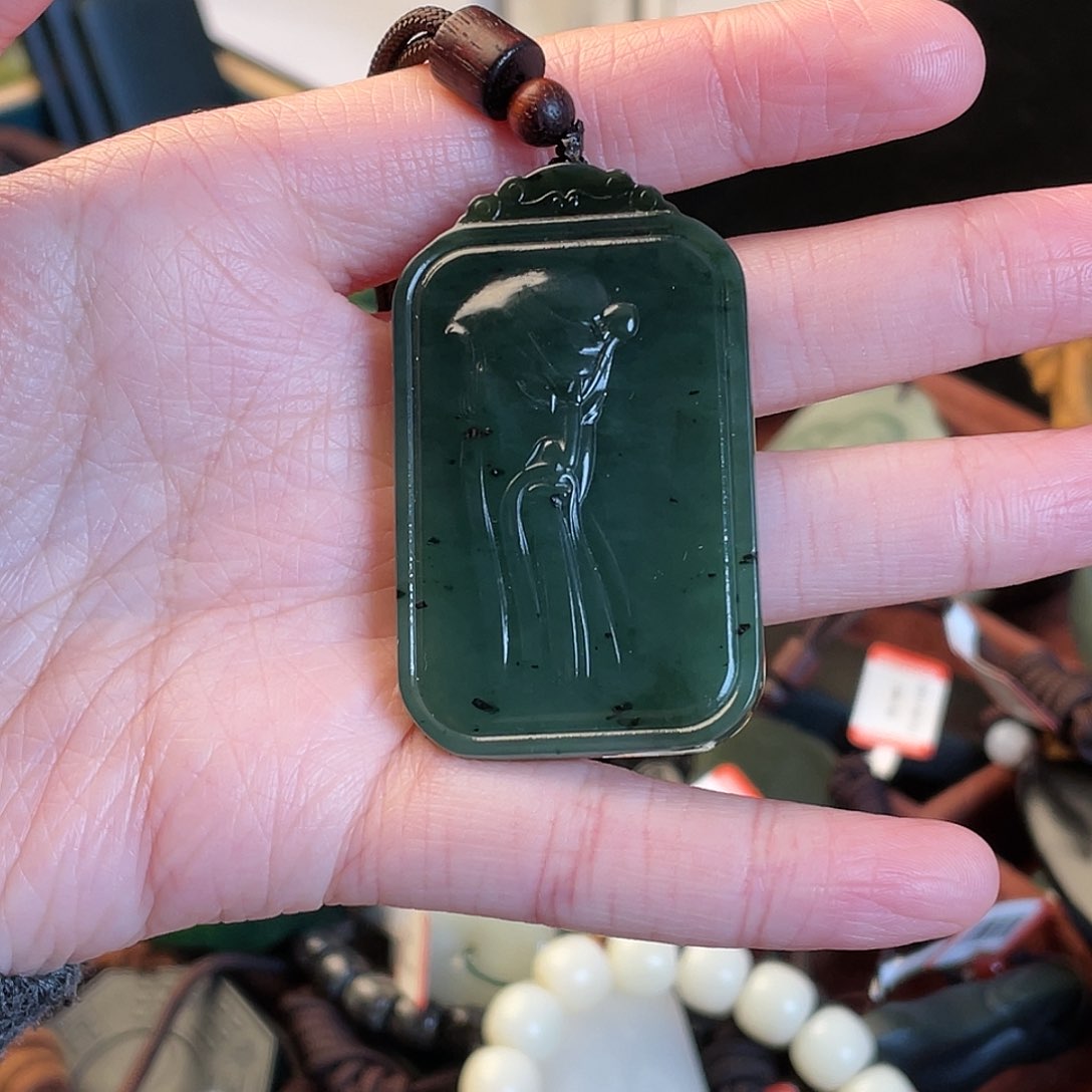 和田玉（碧玉）颈饰未镶嵌㔟*