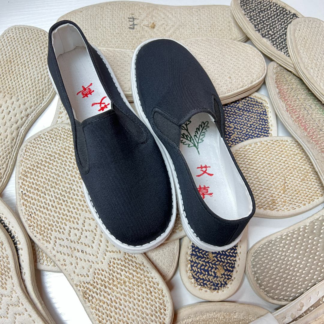 纯手工制作礼服呢面料（艾草）千层底布鞋老北京布鞋透气吸汗软底