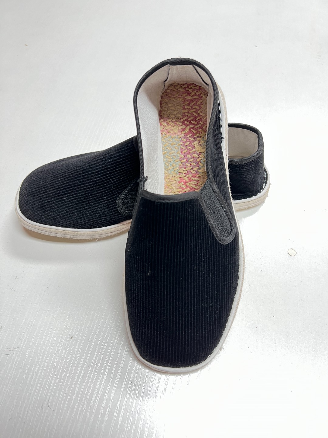 千层底纯手工方口9黑色布鞋老北京布鞋春夏平底低帮鞋透气