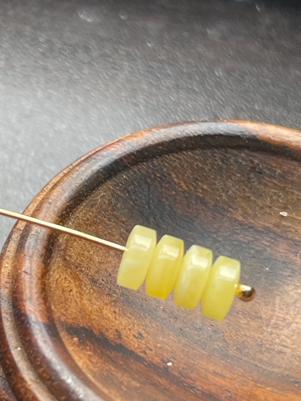 天然蜜蜡蝶边隔片7mm