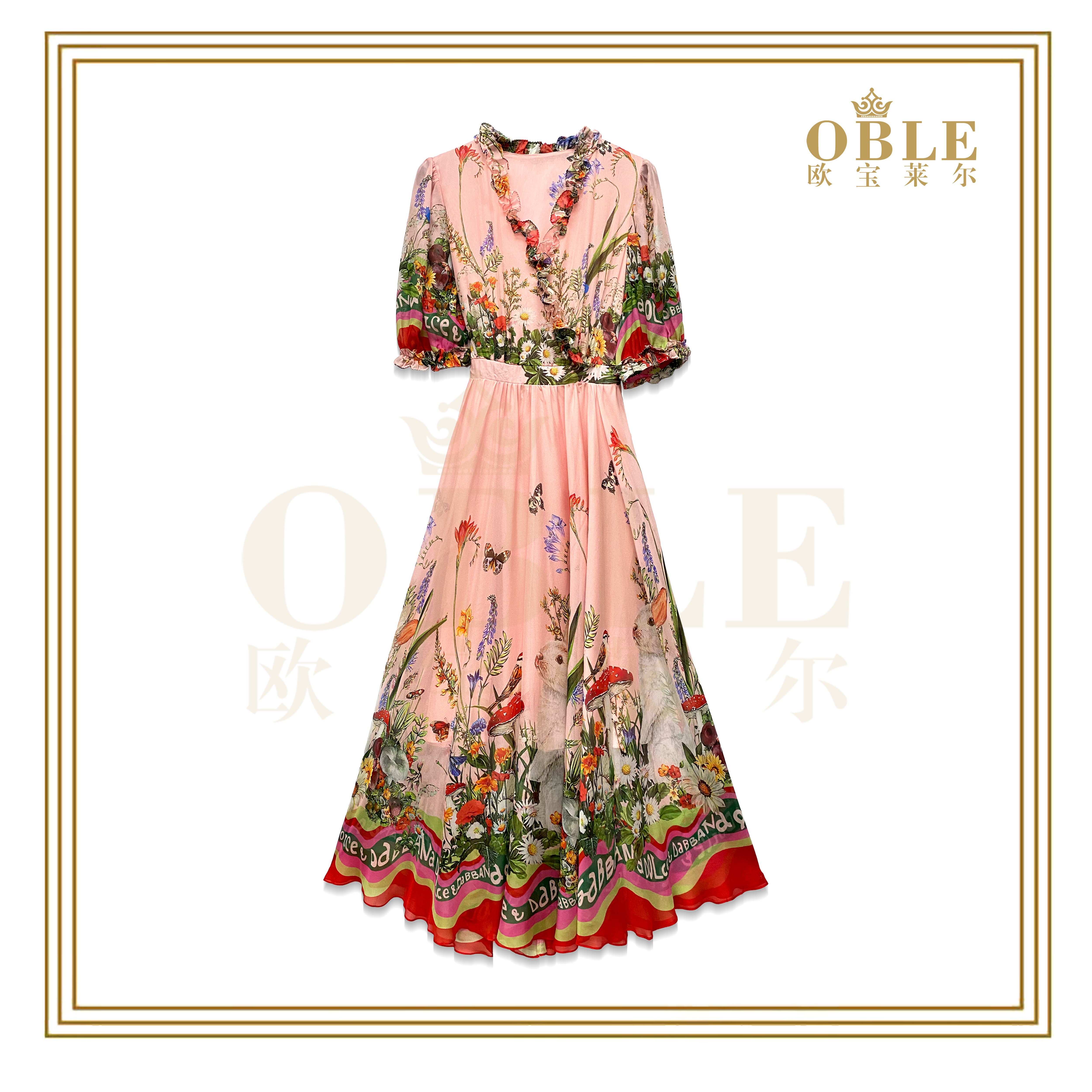 【欧宝莱尔】OBLE   欧宝莱尔 新款 真丝连衣裙 114-23933