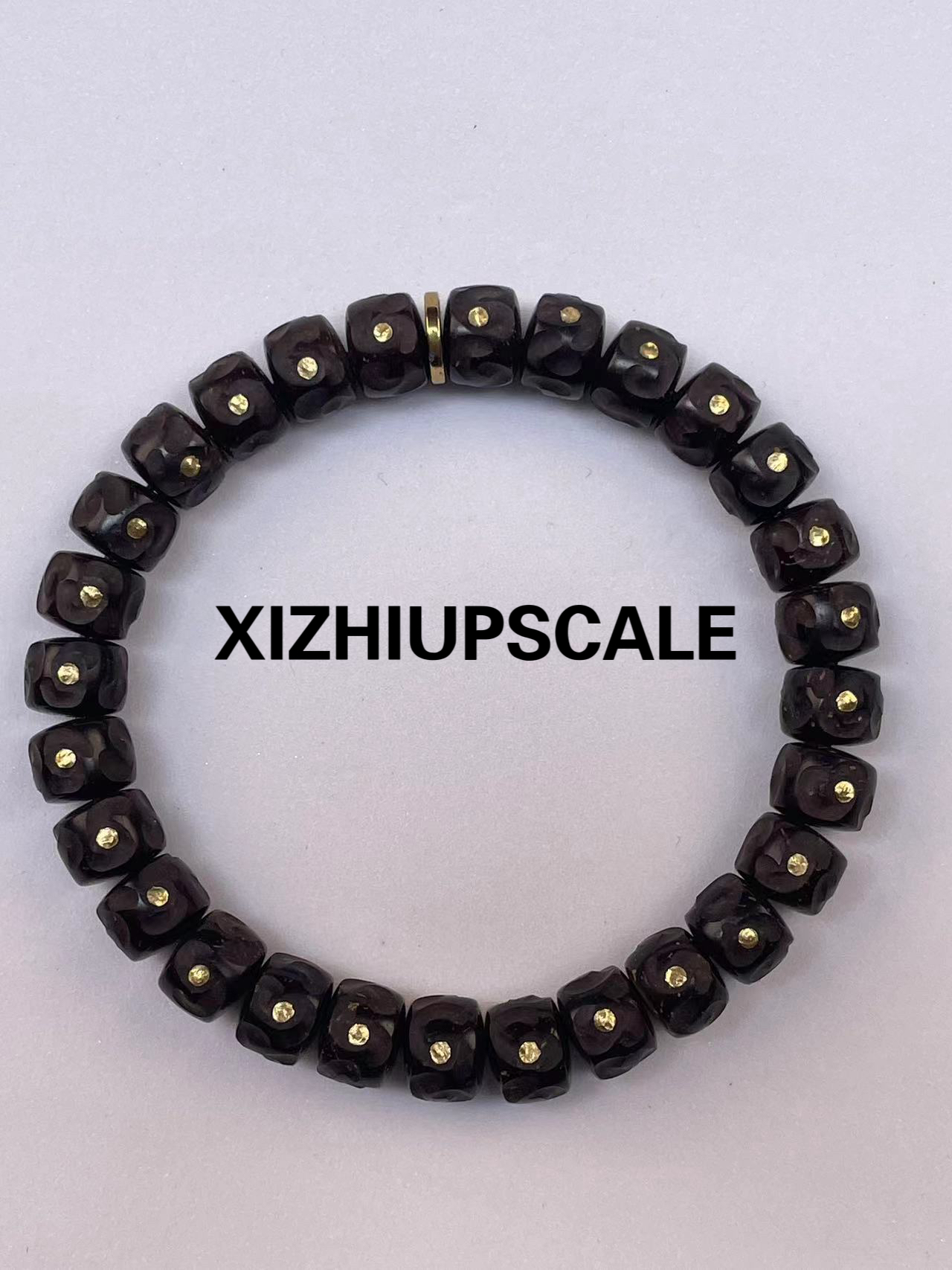 溪之出品原生态系列（乱山）椰蒂直切原生乱山9*7椰蒂手工椰蒂手串