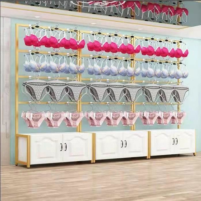 内衣店展示架文胸内裤展示架靠墙睡衣展示柜内衣店内衣展示柜送钩
