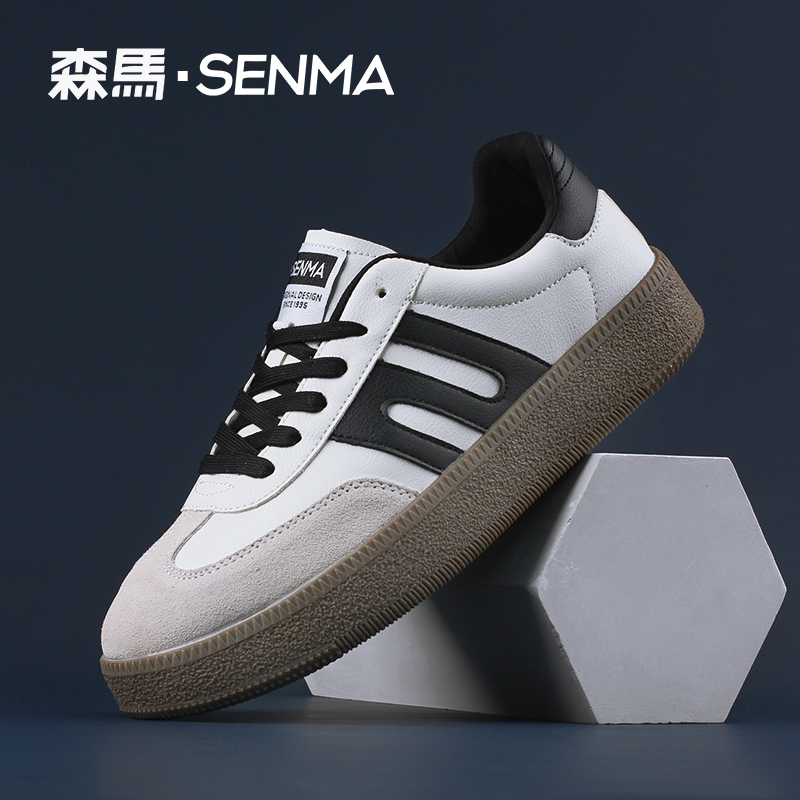 SENMA/森马复古阿甘鞋2025秋季新款休闲运动鞋百搭休闲平底板男鞋