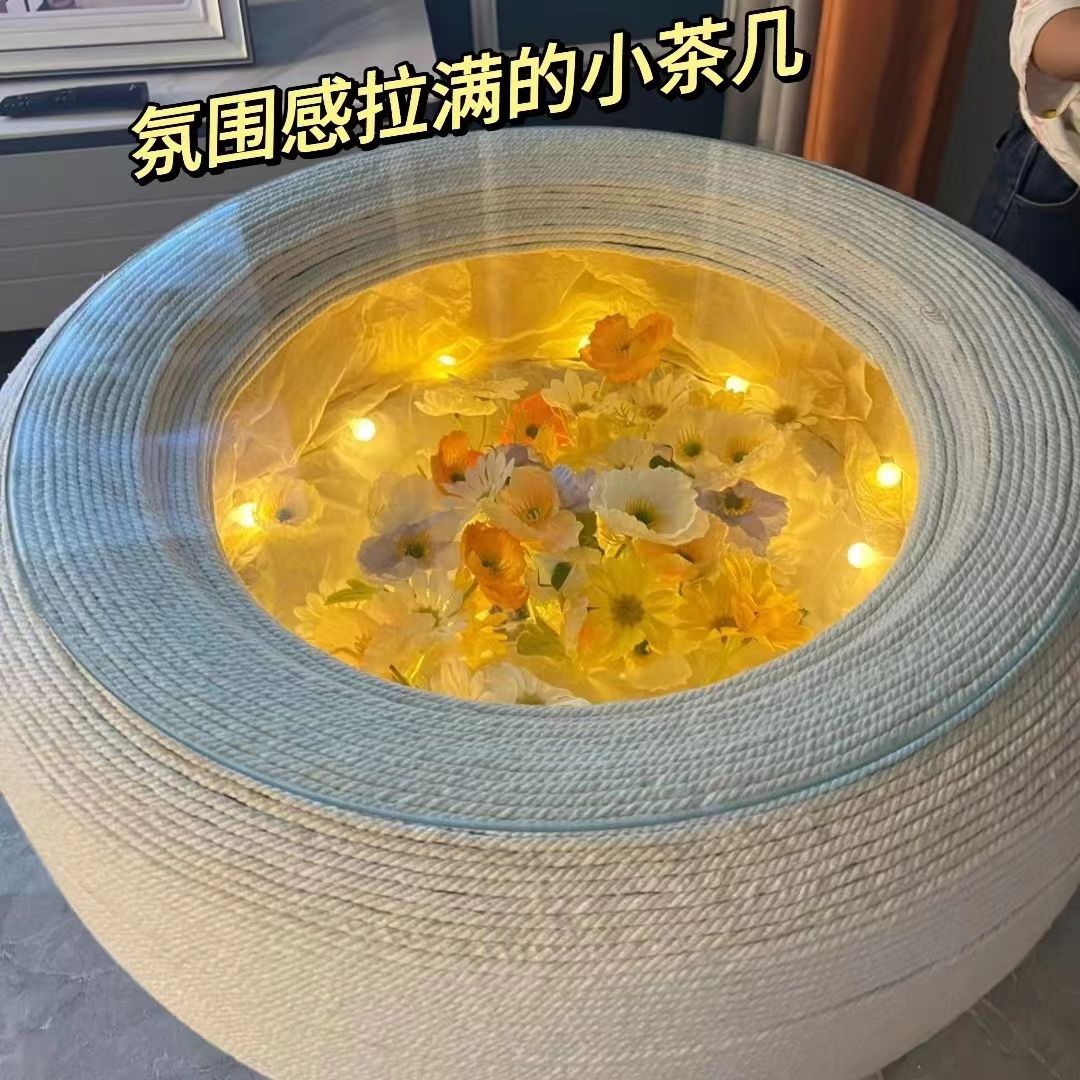 钢化玻璃餐桌面圆形轮胎小茶几玻璃面板家用酒店餐桌转盘台面