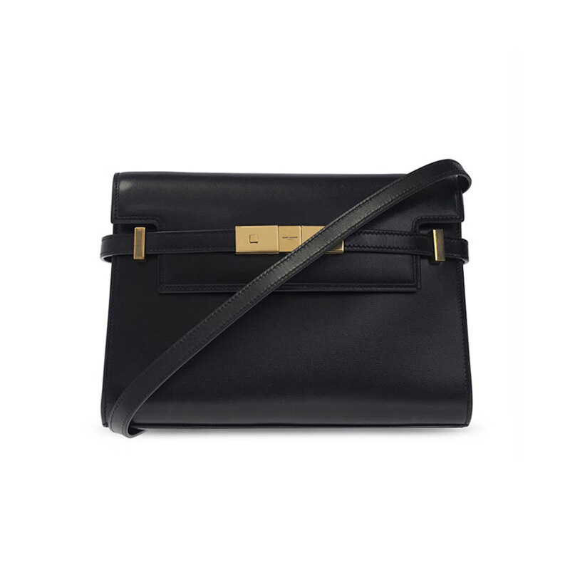 SAINT LAURENT圣罗兰YSL女士经典黑色小号翻盖单肩包