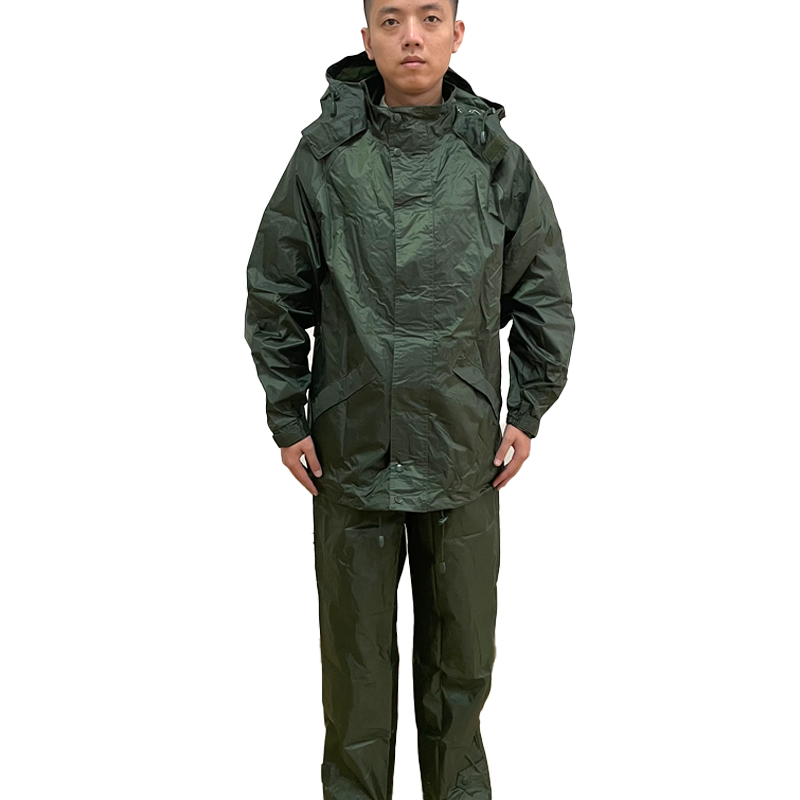 老货橄榄绿分体雨衣 户外工作防水防雨钓鱼男士分体雨衣垂钓防风