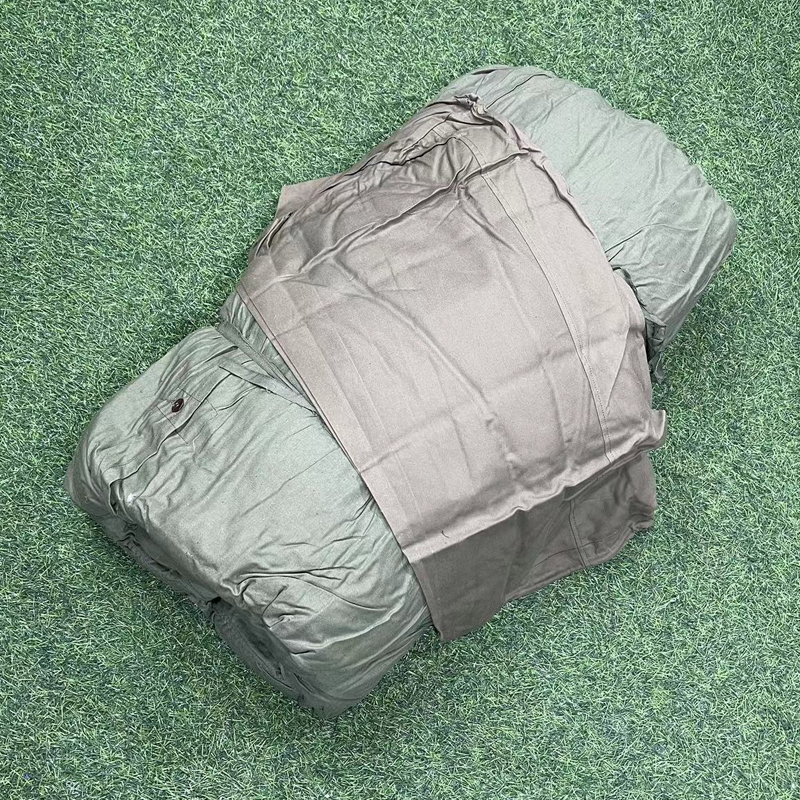 库存老货野外保暖防寒隔脏成人绒睡袋71年产零下户外露营单人冬季