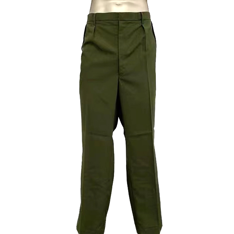 库存老货黄绿男士夏裤直筒裤子夏季长裤耐磨透气防皱薄款速干西裤