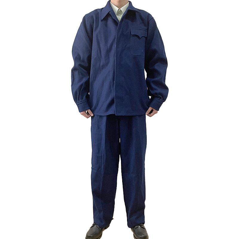 老货库存男士呢子冬季防酸工作服呢子秋冬保暖耐脏机修工装套装