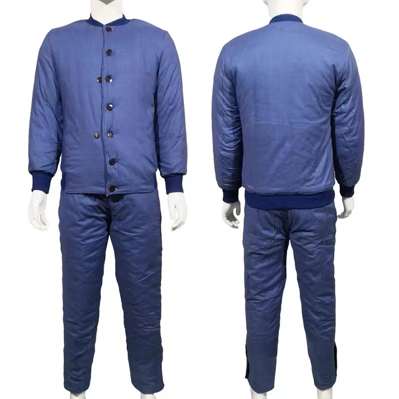 冬季蓝色棉衣裤绿色工作服冷库加厚劳保棉袄棉裤户外寒区棉衣裤