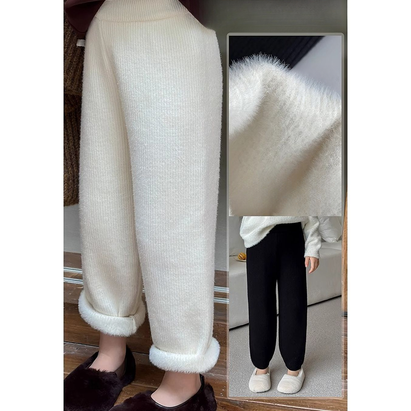 2023冬季新款童装女童加绒裤宝宝儿童一体绒保暖裤