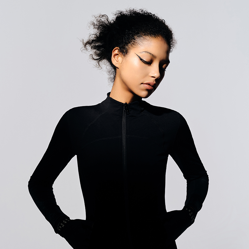  雅典娜运动立领连帽夹克气质显瘦时尚休闲户外瑜伽修身运动玩咖