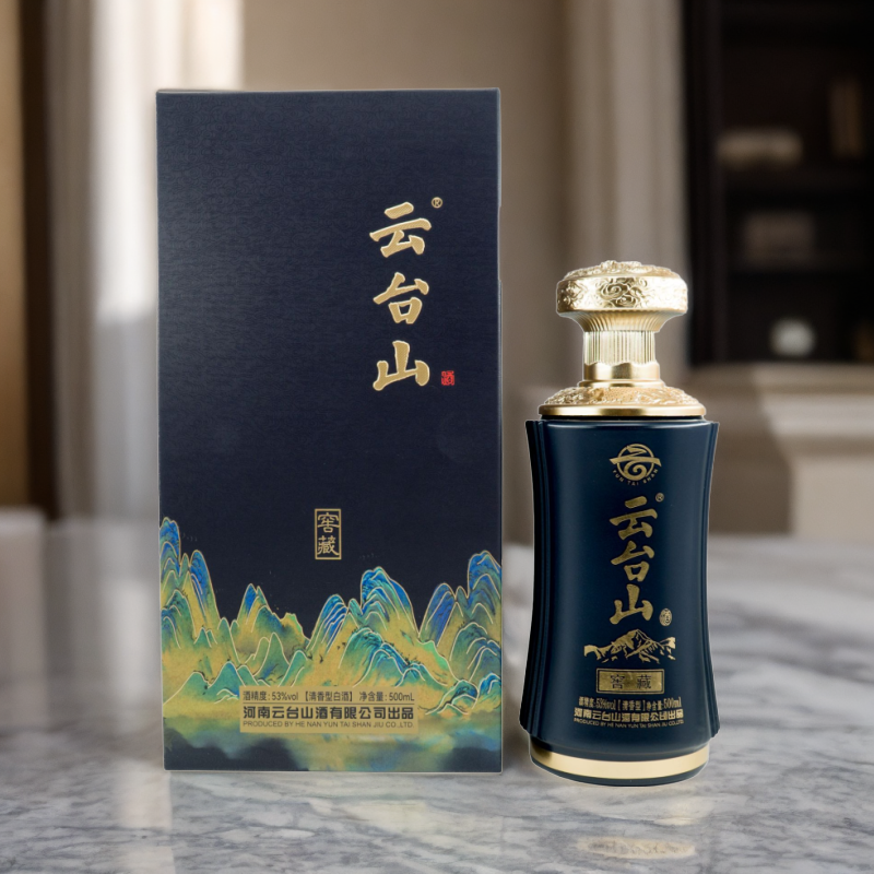 云台山窖藏特级酒质纯粮固态大曲清香送礼好酒白酒53度500