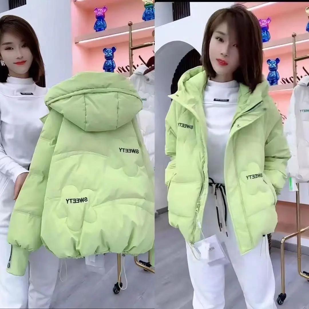 2023年小个子爆款棉服外套韩版修身显瘦气质款免洗亮面短款外套