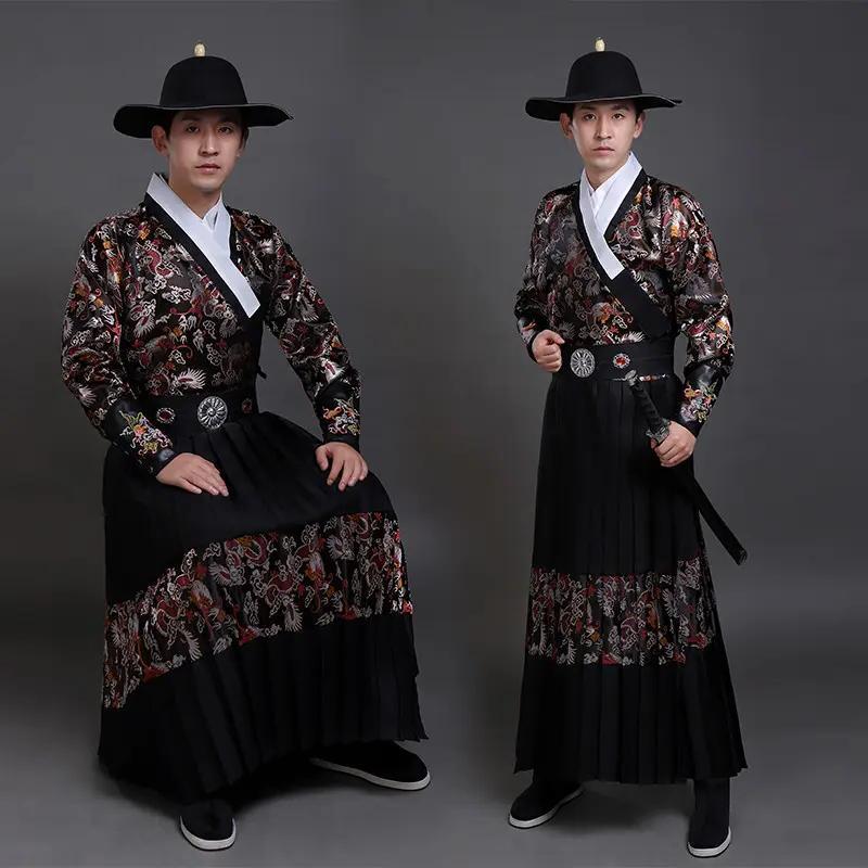 古装明制汉服男飞鱼服锦衣卫绣春刀衣服风蟒袍曳撒武侠装夏季