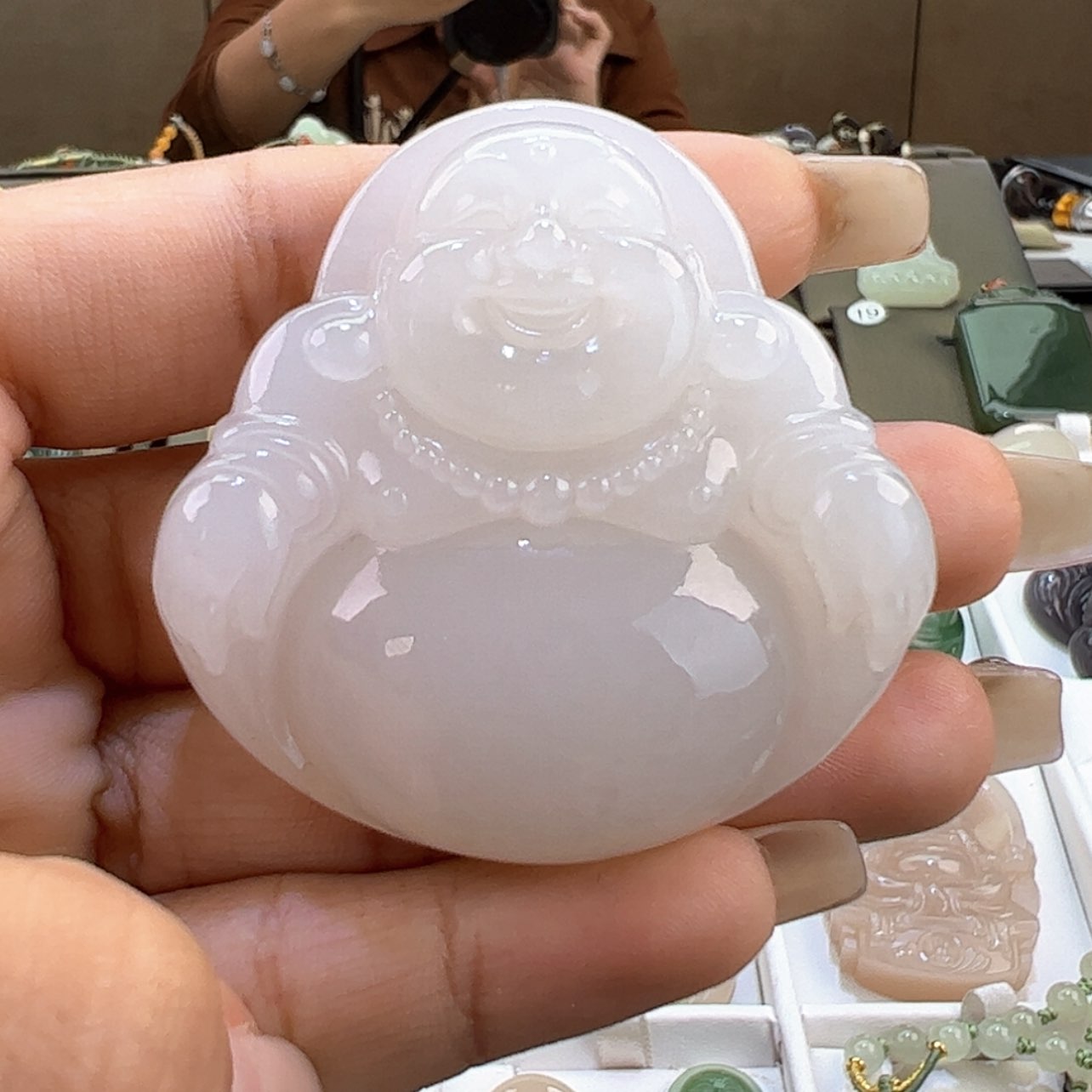 【闪购商品】和田玉颈饰未镶嵌徒***盆